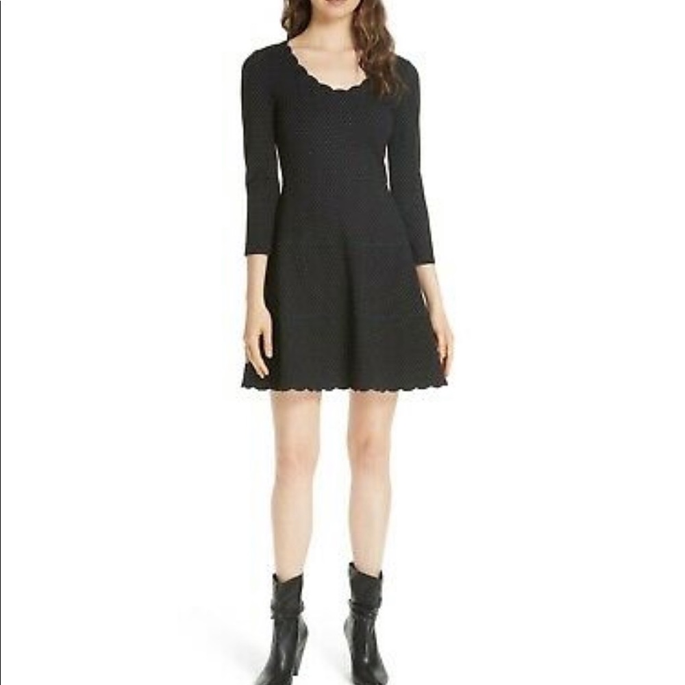 Kate Spade Pin Dot Ponte Knit Dress